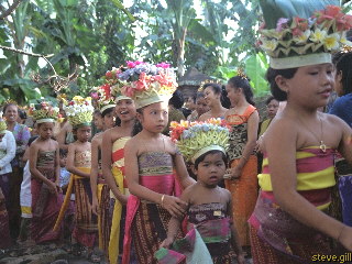 [Pic: young girls parading] 