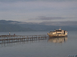 [Pic: Peaceful lakeside morning] 
