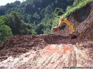 [Pic: clearing the landslide] 